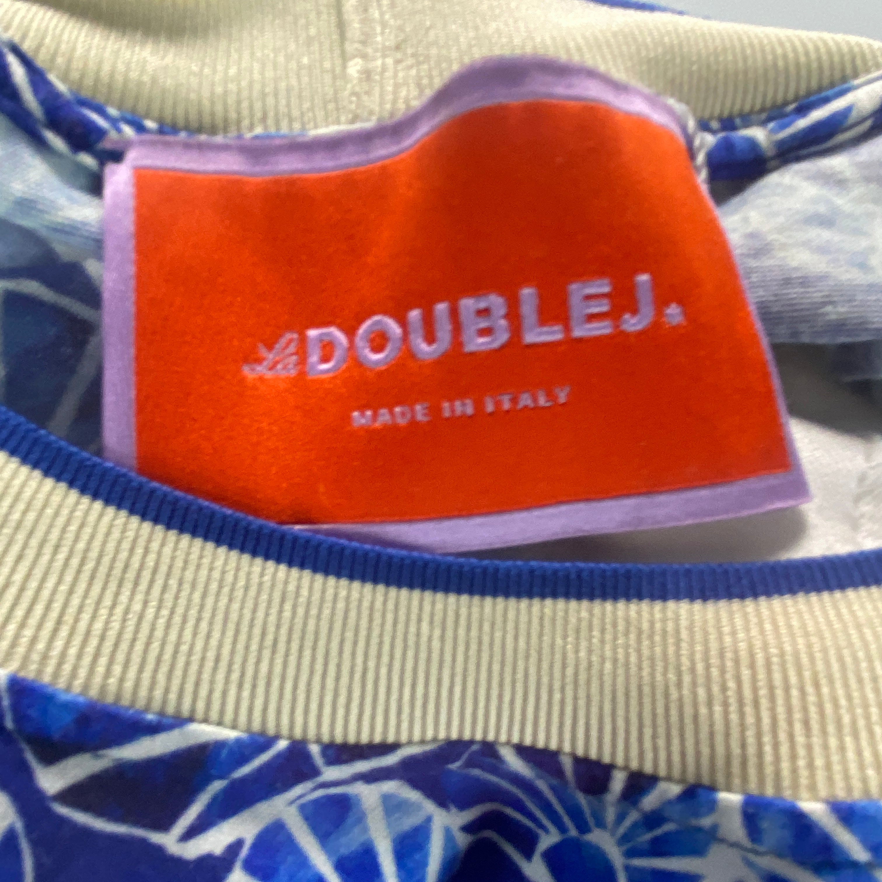 La Double J £470 Cobalt Print Sporty Swing Dress S