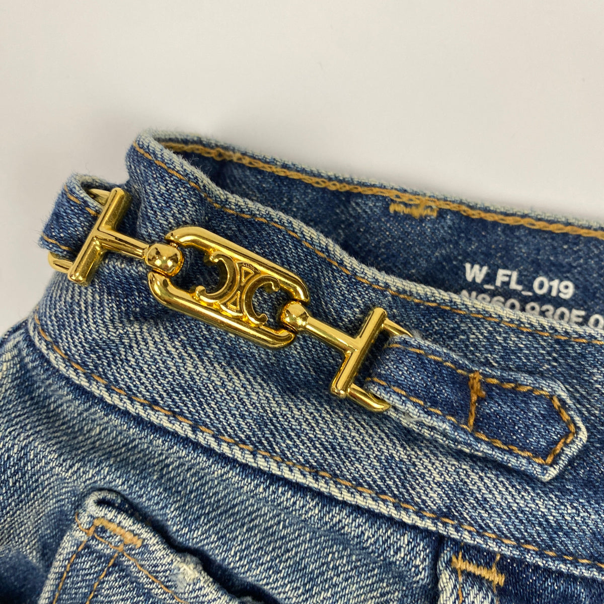 Celine New £890 Vintaged Margaret Gourmette Jeans 25