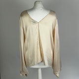 Forte Forte Brand New Pale Pink Textured Silk Top L