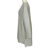 Eileen Fisher Pearl £495 Grey Cashmere Longline V Neck Sweater L