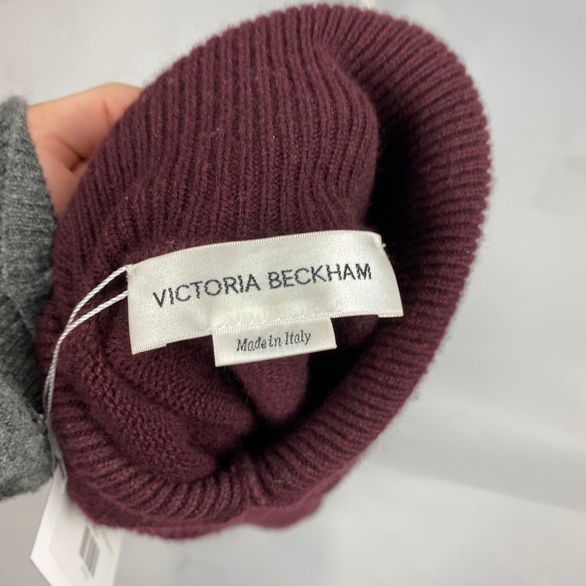 Victoria Beckham Plum Cashmere Sleeveless Sweater S-M