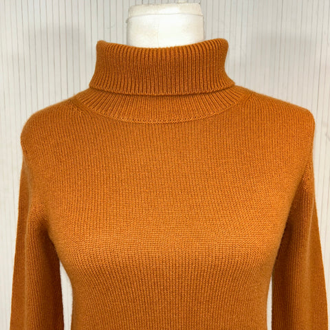 Joseph Brand New Cinnamon Cashmere Polo Neck Sweater XS