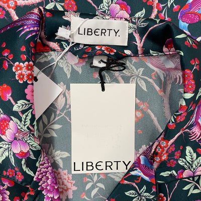 Liberty London £350 Elysian Paradise Print Silk Pyjama Set S