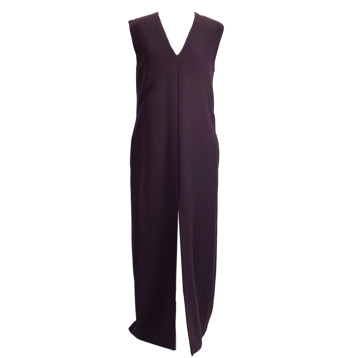 Raey Plum Wool Crepe Maxi Dress S