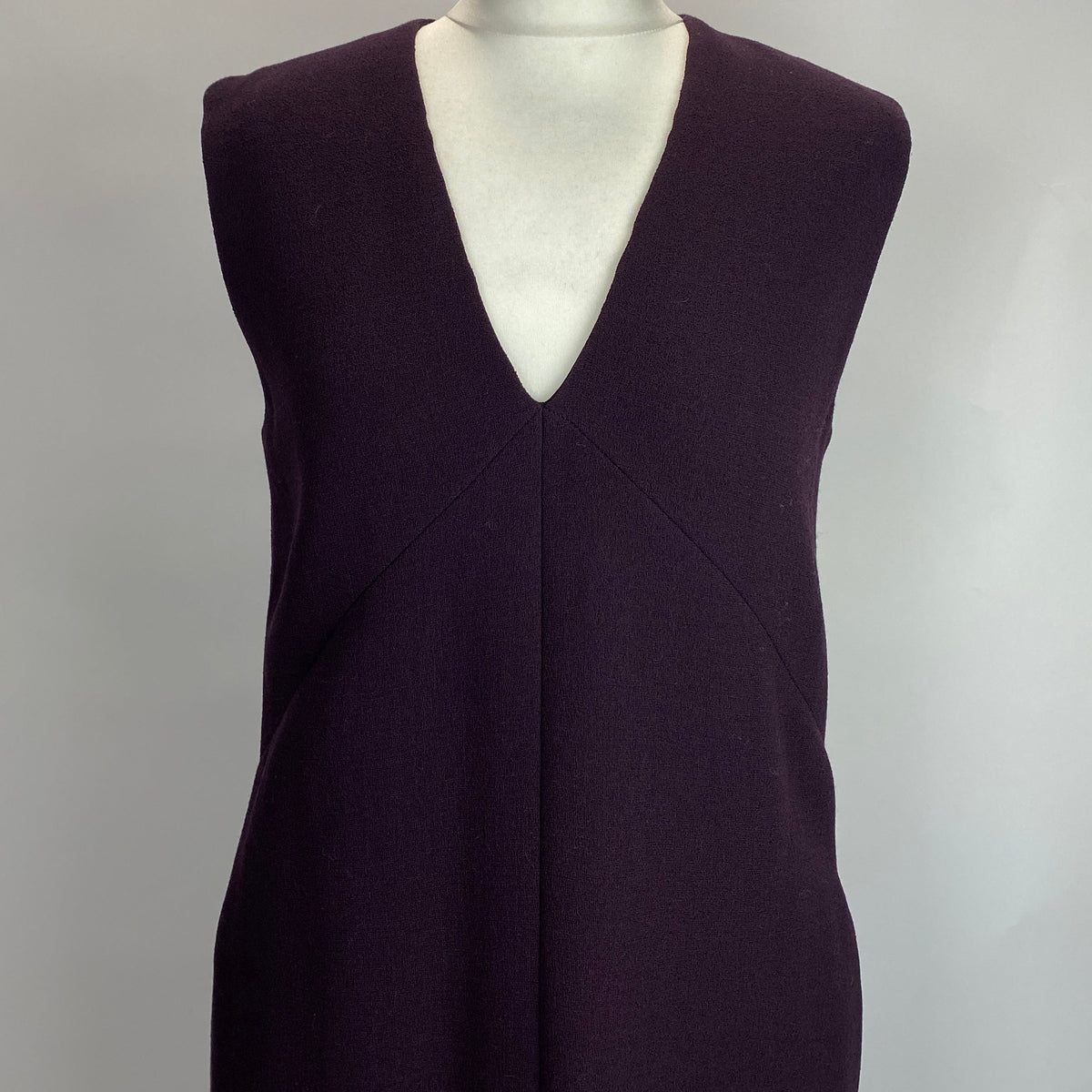 Raey Plum Wool Crepe Maxi Dress S