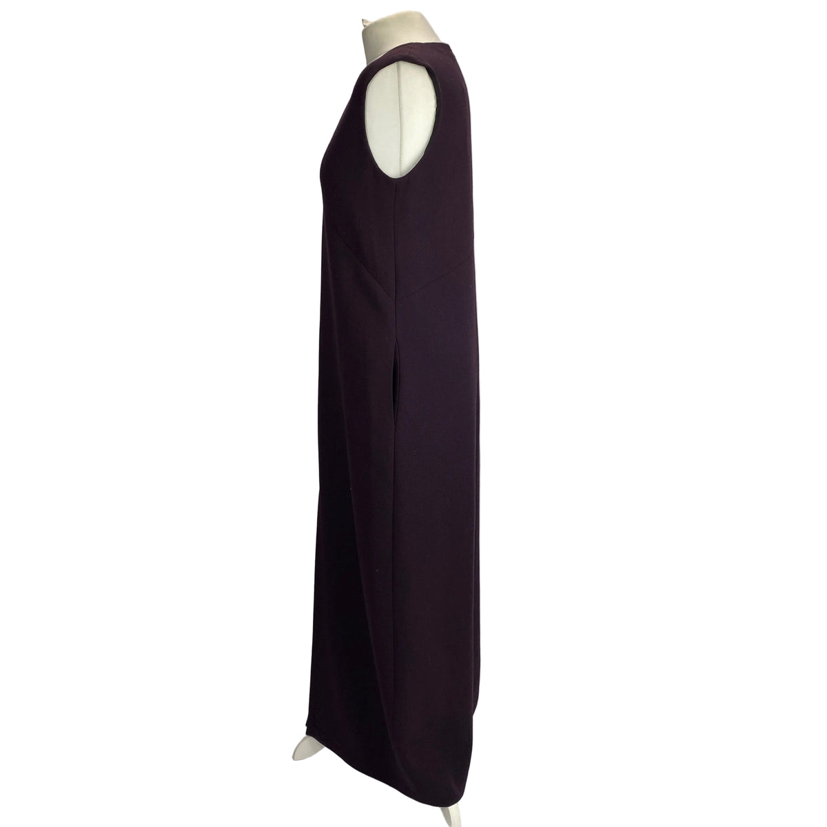 Raey Plum Wool Crepe Maxi Dress S