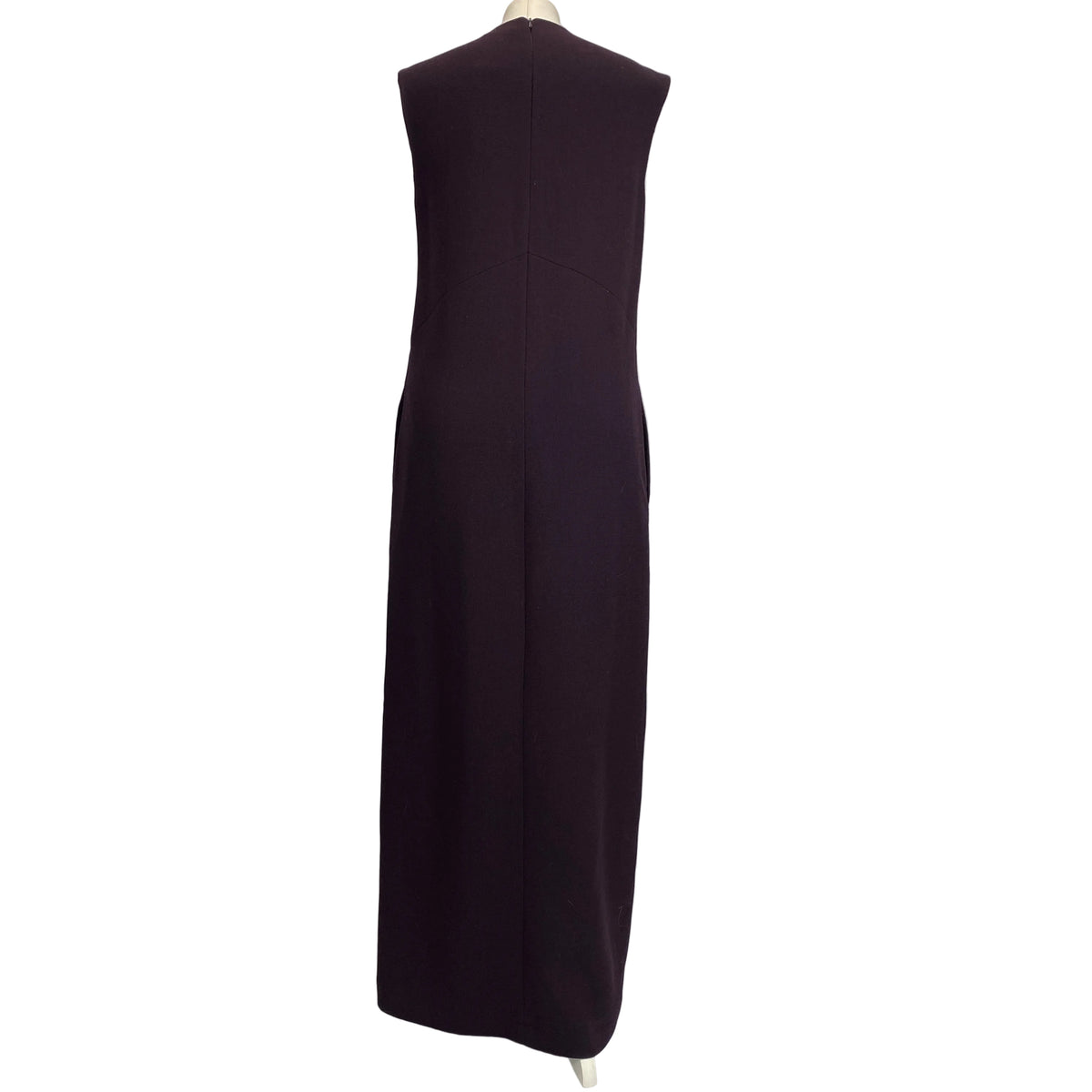 Raey Plum Wool Crepe Maxi Dress S