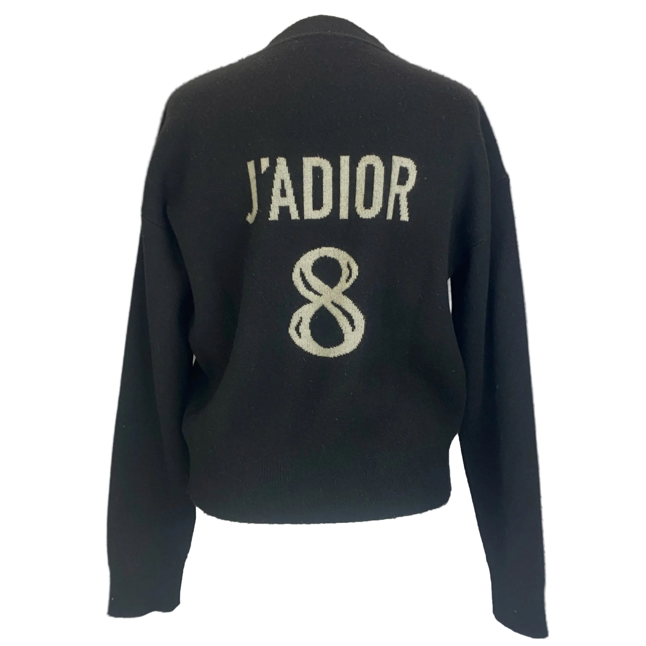 Christian Dior £1750 Black Cashmere J'Adoir 8 Boxy Sweater XS