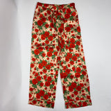 Liberty London £425 Red Carleen Rose Print Silk Pyjama Set S