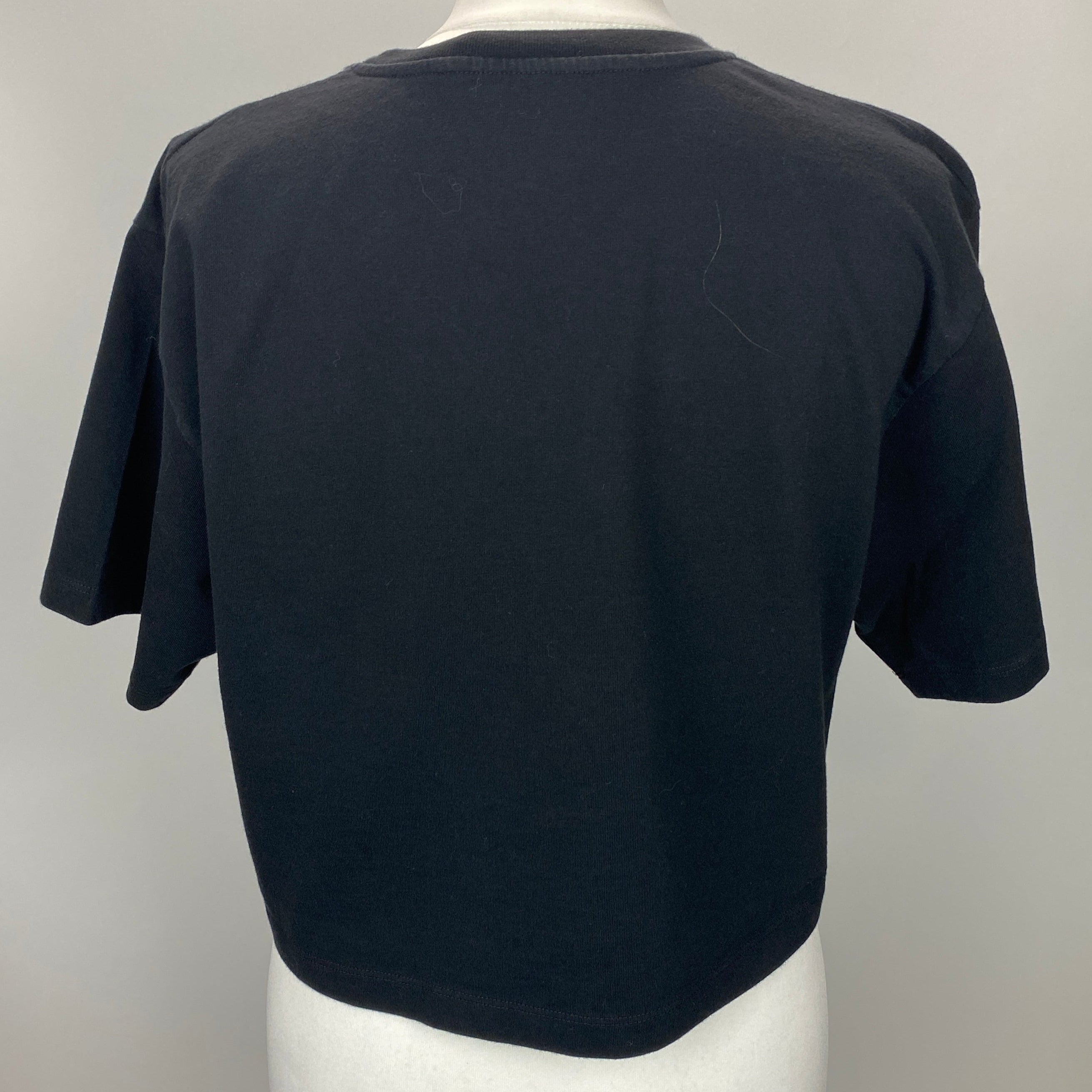 Gucci £800 Black Cropped CALIFORNIA Tee Shirt S