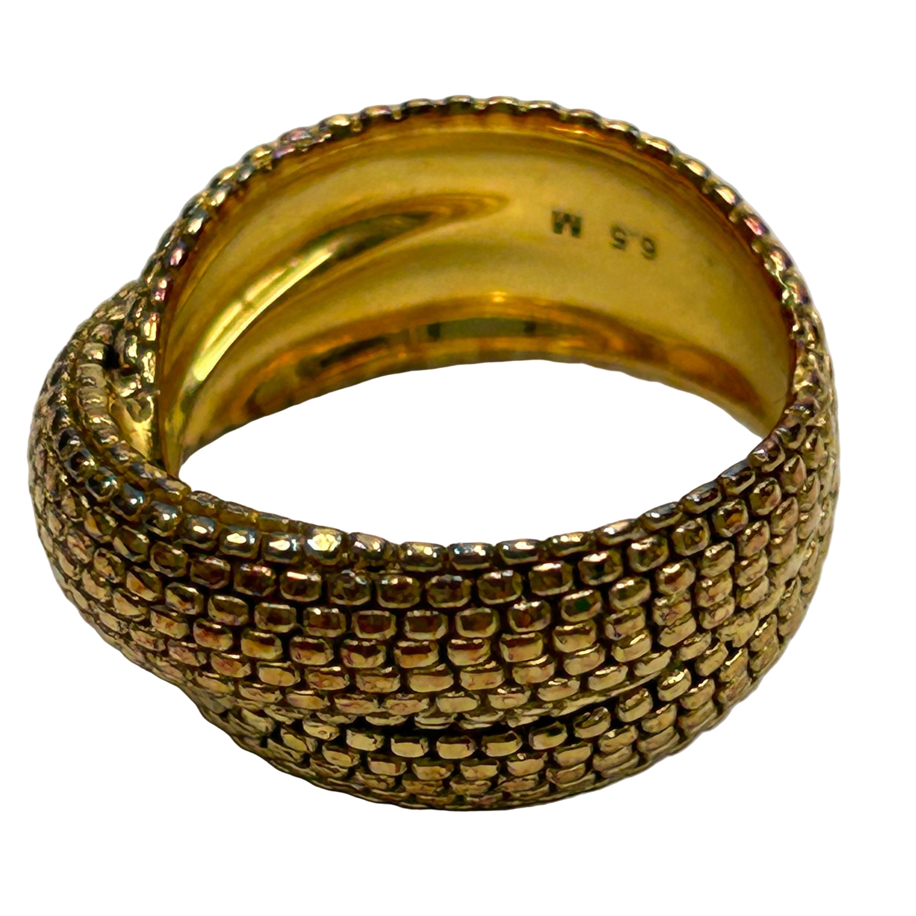Monica Vinader £128 Gold Vermeil Doina Textured Cross Ring