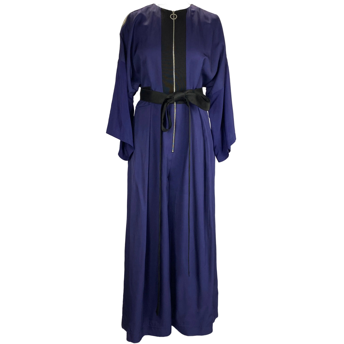 Amanda Wakeley New Navy Twill Culotte Jumpsuit M