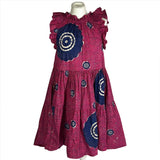 Ulla Johnson Pink & Blue Cotton Midi Dress L