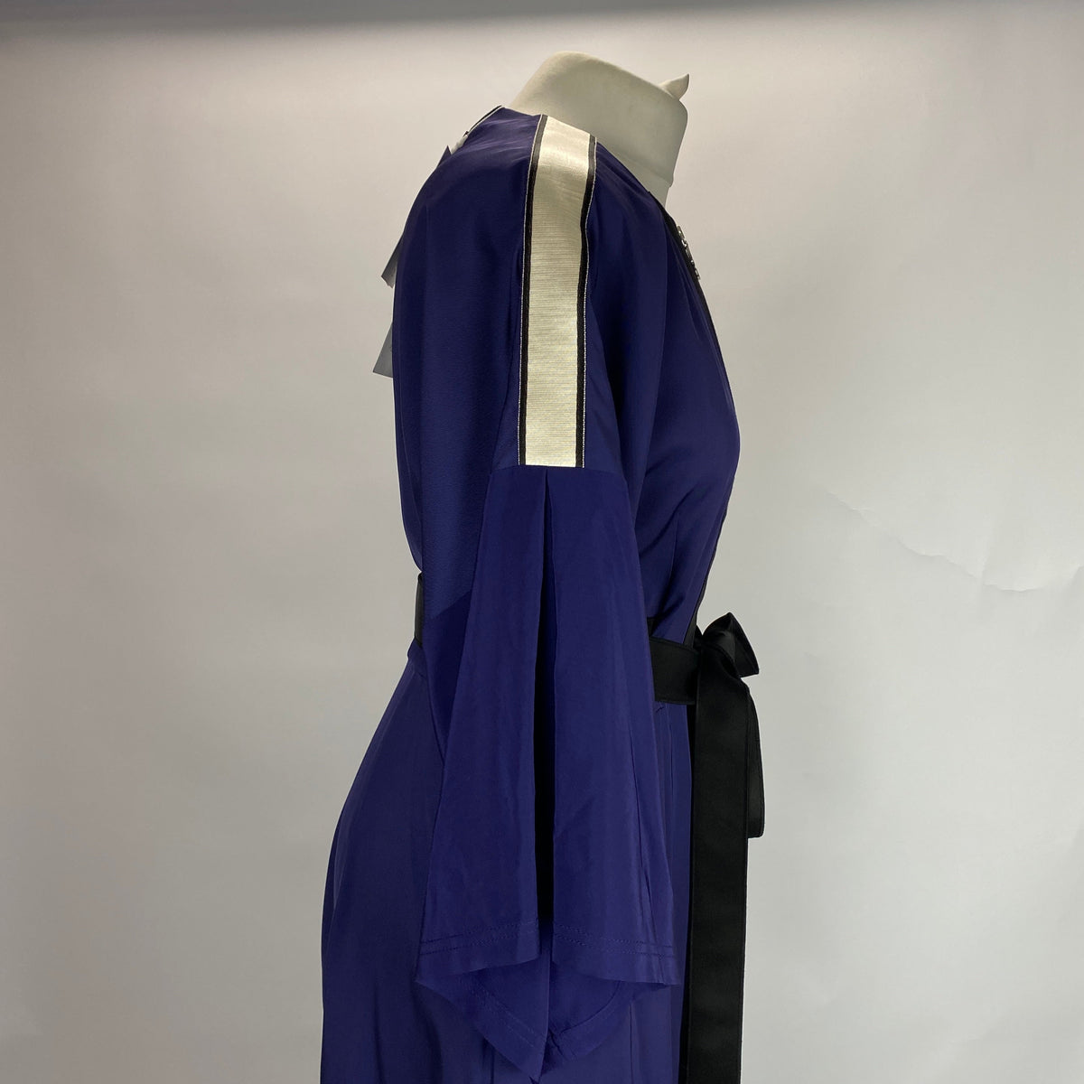 Amanda Wakeley New Navy Twill Culotte Jumpsuit M