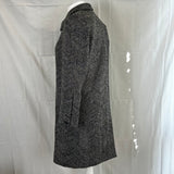Missoni Brand New Blue & Black Wool & Alpaca Tweed Chevron Coat XS
