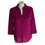 L'Agence Fuchsia Superfine Shirt XS