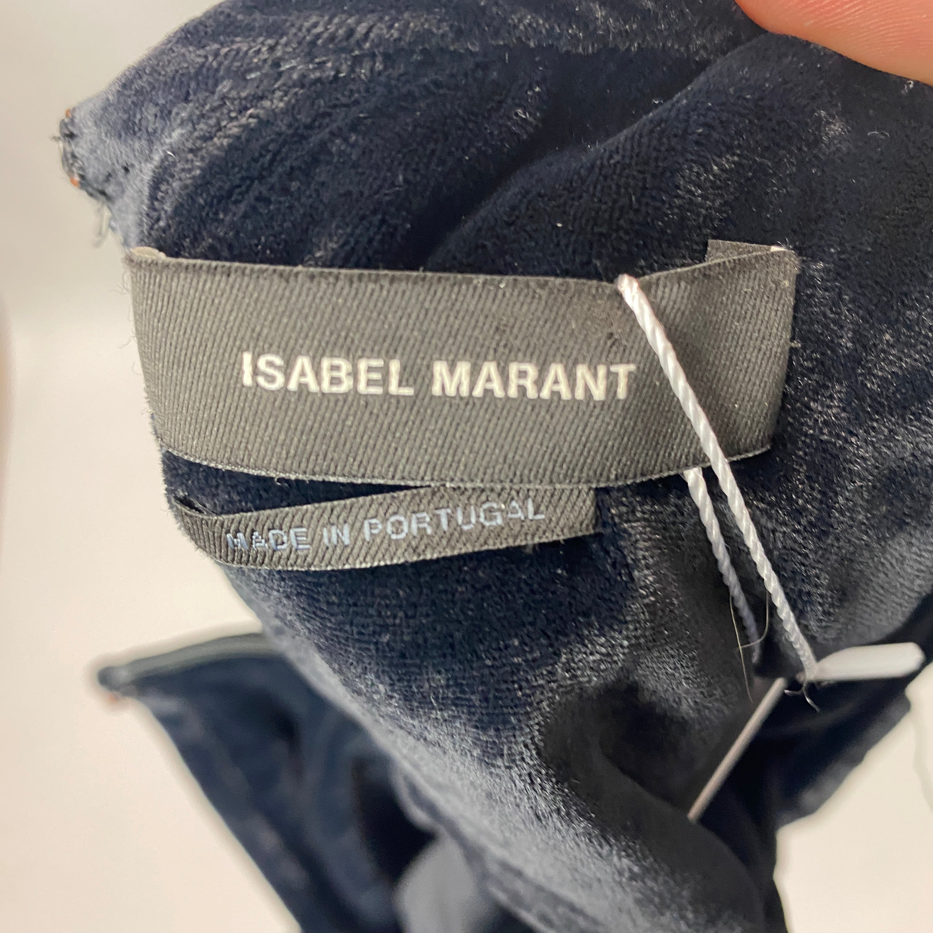 Isabel Marant £695 Black Silk Velvet Miameline Top XS