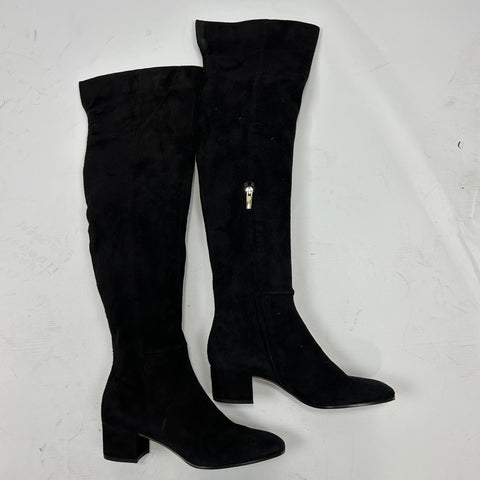Gianvito Rossi Brand New £1650 Black Suede Over The Knee Boots 37.5