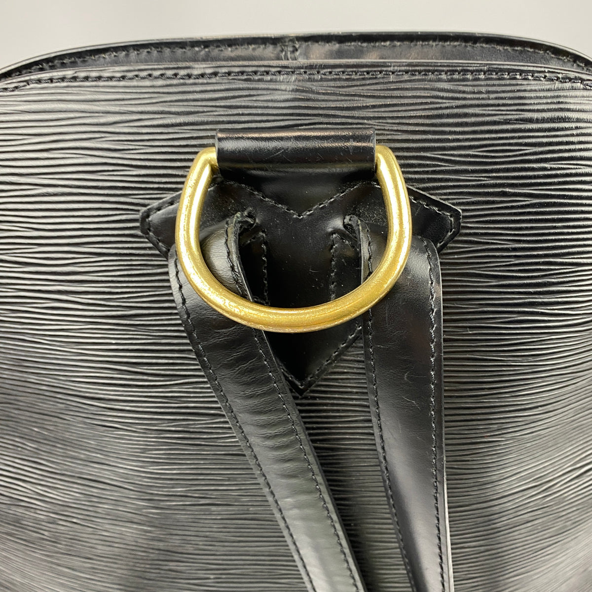Louis Vuitton 2000 Black Epi Leather Gobelins Backpack