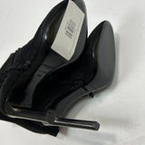 Saint Laurent £1200 Black Suede Whipstitched Knee Boots 38