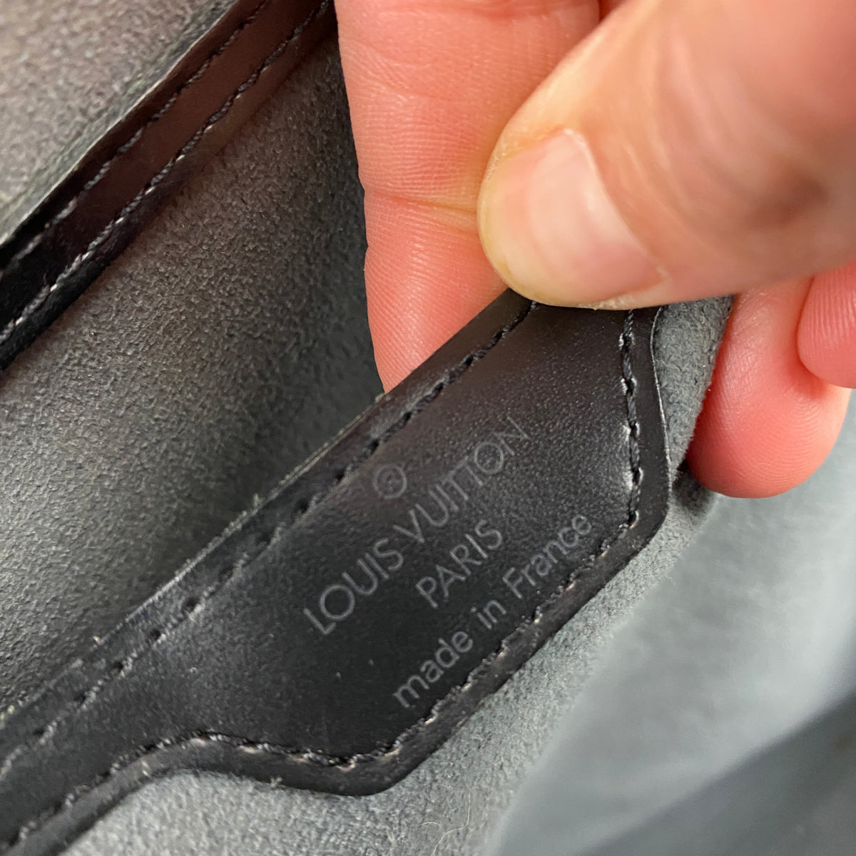 Louis Vuitton 2000 Black Epi Leather Gobelins Backpack