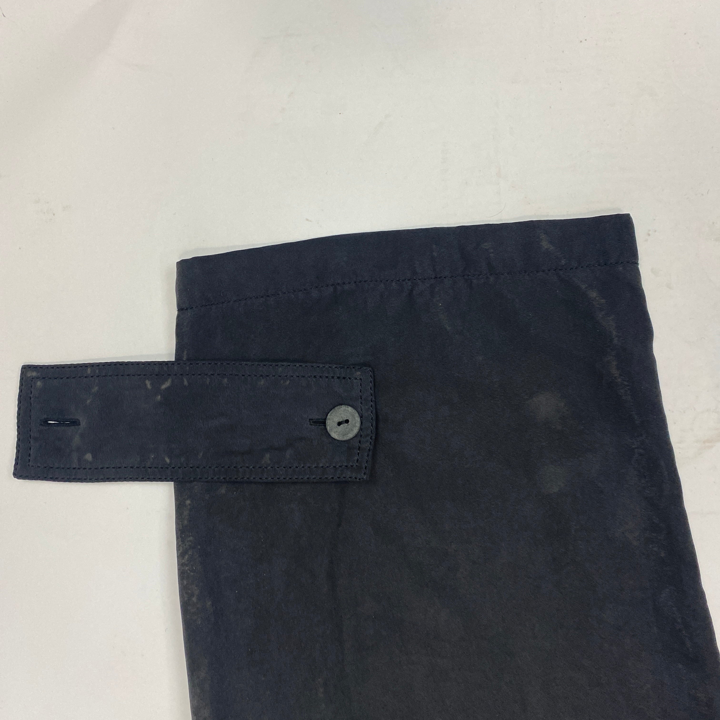 Joseph Washed Black Silk Utility Pants S