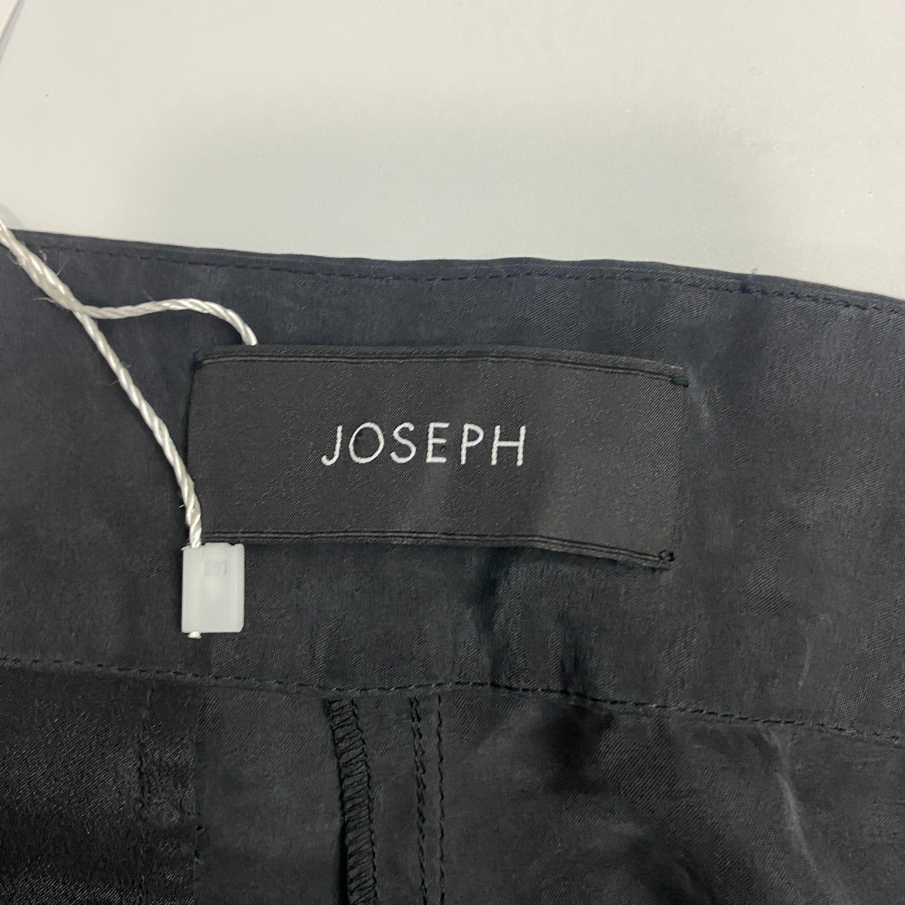Joseph Washed Black Silk Utility Pants S