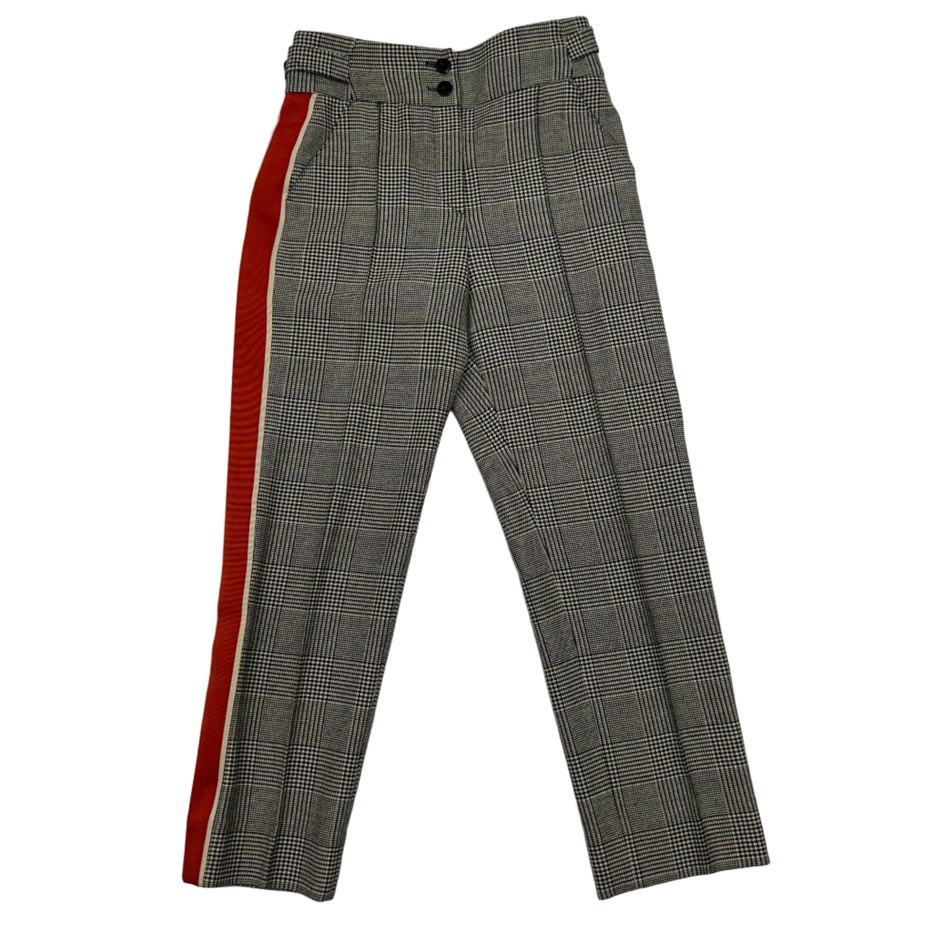 Me&Em Monochrome POW Check Side Stripe Trousers XS
