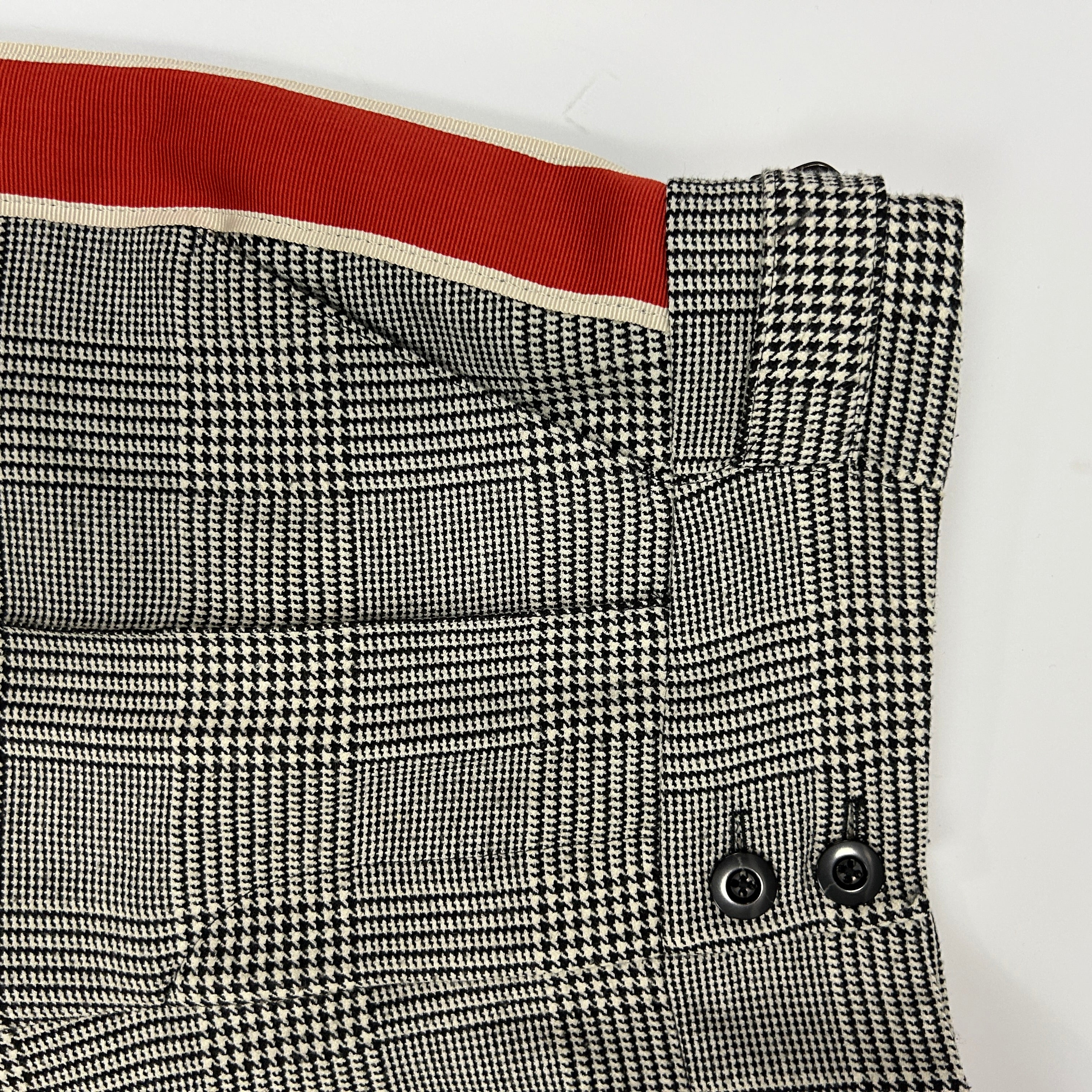 Me&Em Monochrome POW Check Side Stripe Trousers XS