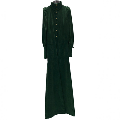 Anna Mason Emerald Corduroy Turtleneck Jumpsuit XS