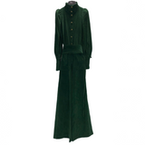 Anna Mason Emerald Corduroy Turtleneck Jumpsuit XS