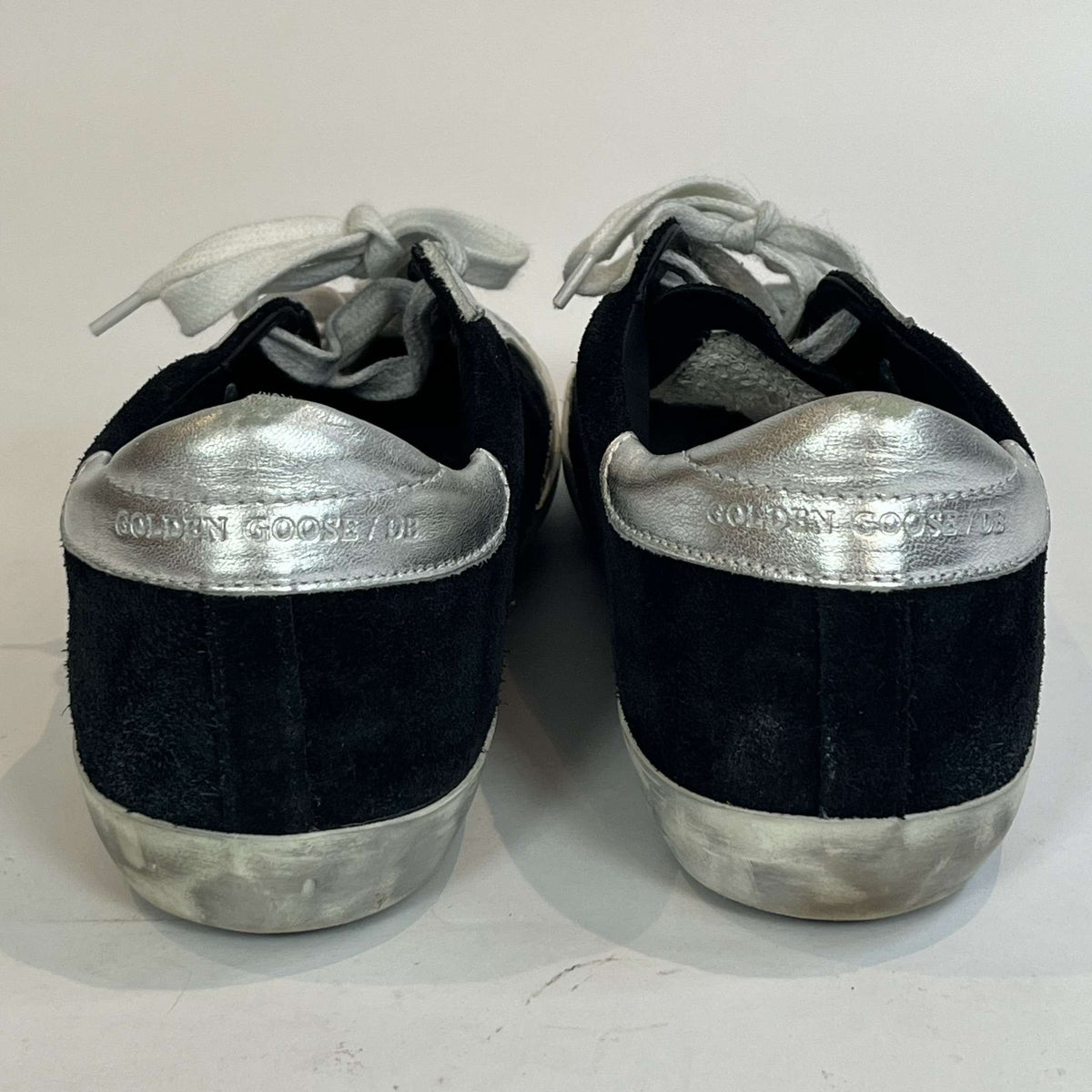 Golden Goose £425 Black Suede Archive Superstar Trainers 38