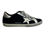 Golden Goose £425 Black Suede Archive Superstar Trainers 38