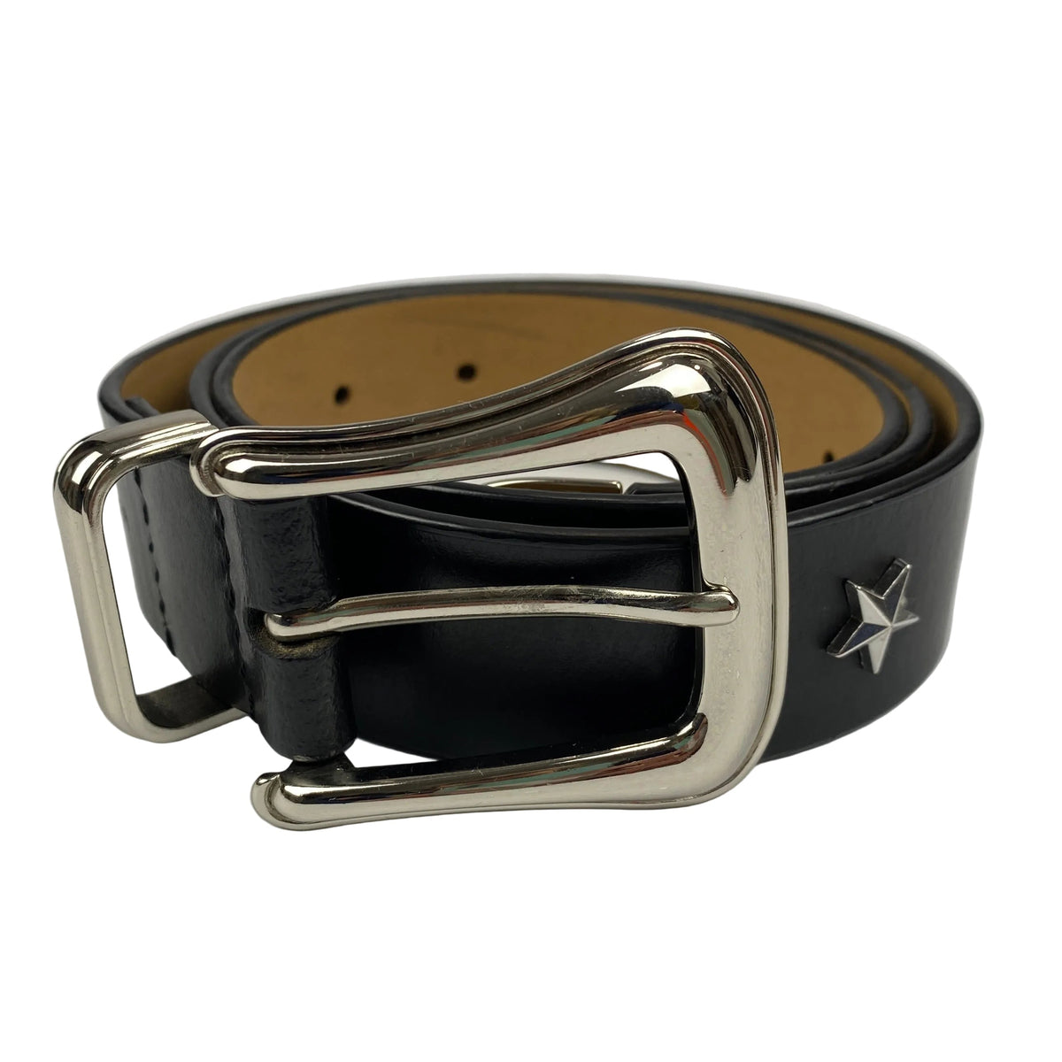 Rebecca Minkoff New Black Leather Western Buckle Belt S