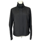 Loro Piana £3600 Black Green Storm System Ruche Collar Jacket XS