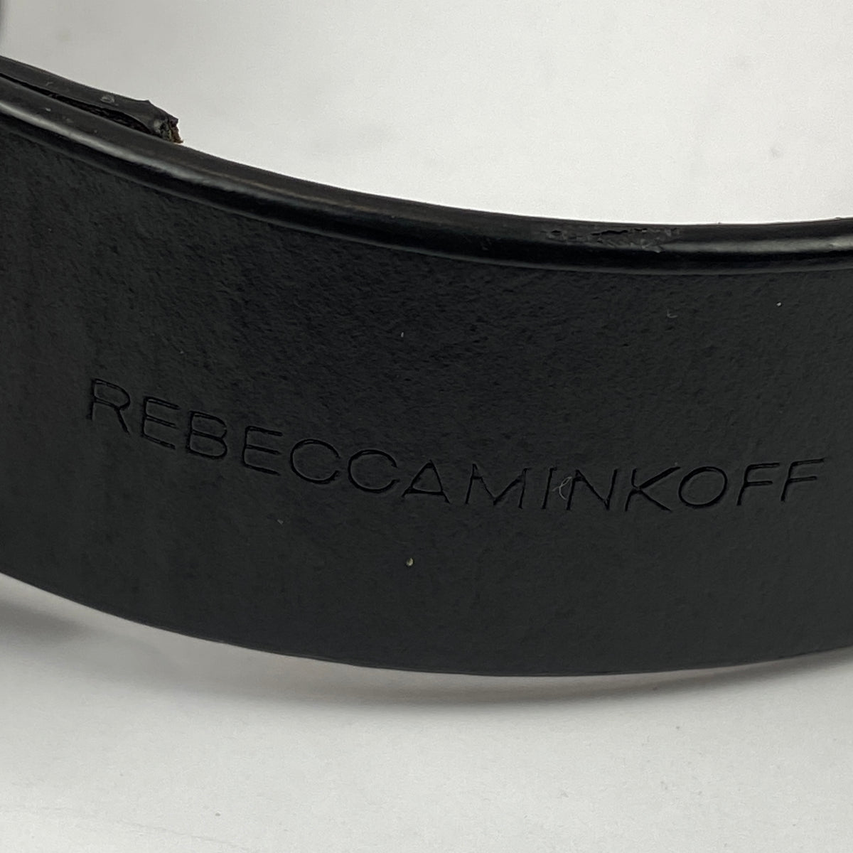 Rebecca Minkoff New Black Leather Western Buckle Belt S