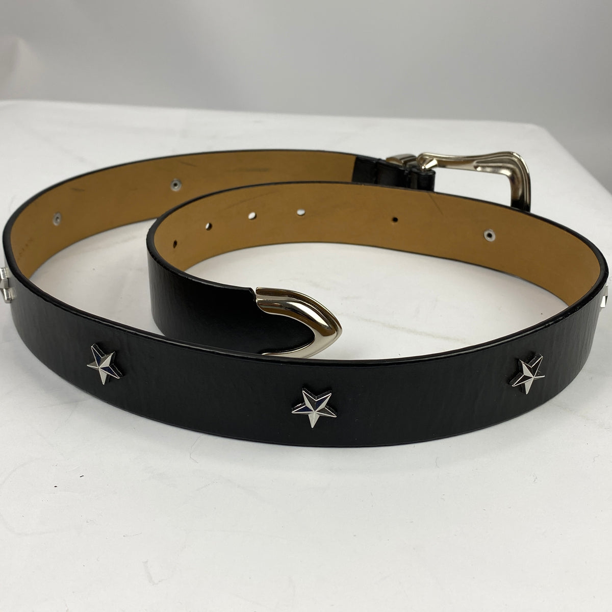 Rebecca Minkoff New Black Leather Western Buckle Belt S