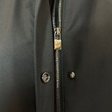 Loro Piana £3600 Black Green Storm System Ruche Collar Jacket XS