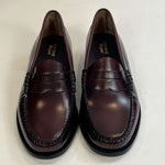 Bass Weejun Brand New £160 Wine Penny Loafers 41