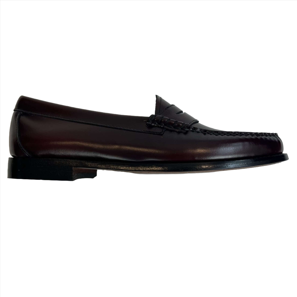 Bass Weejun Brand New £160 Wine Penny Loafers 41