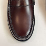 Bass Weejun Brand New £160 Wine Penny Loafers 41