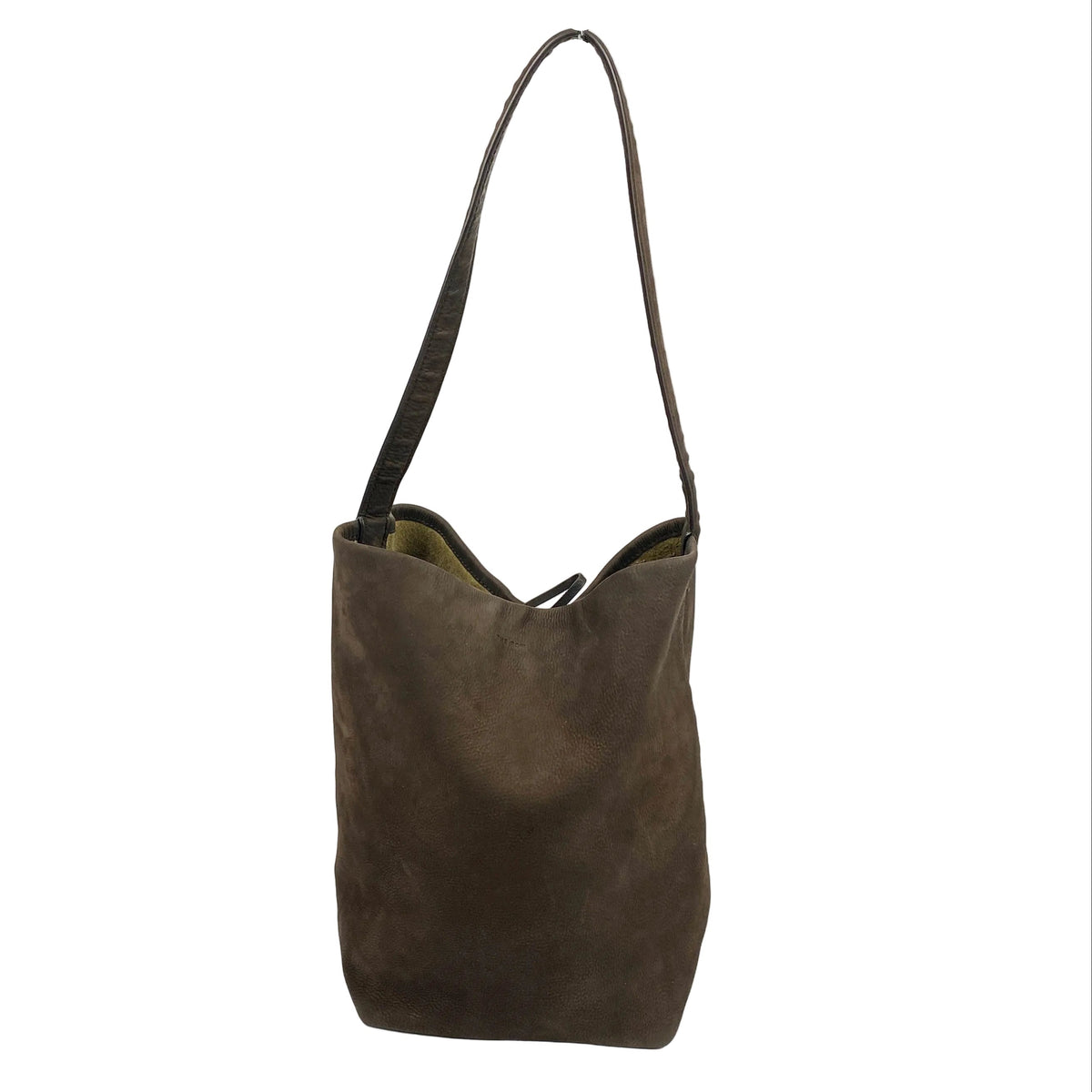 The Row £1720 Brown Nubuck Leather NS Park Tote Bag