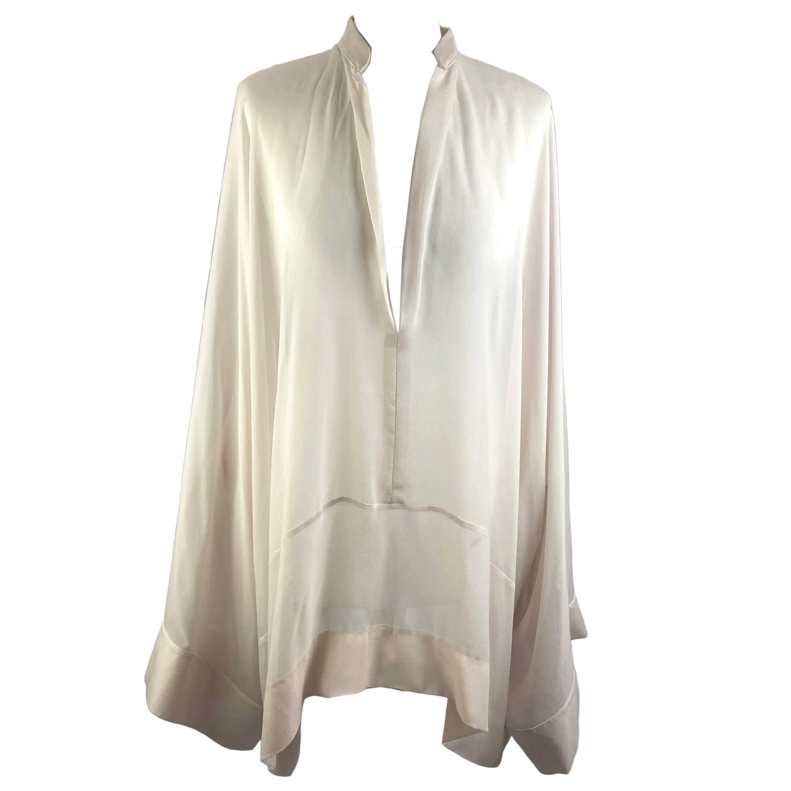 Haider Ackerman Blush Silk Chiffon Blouse O/S