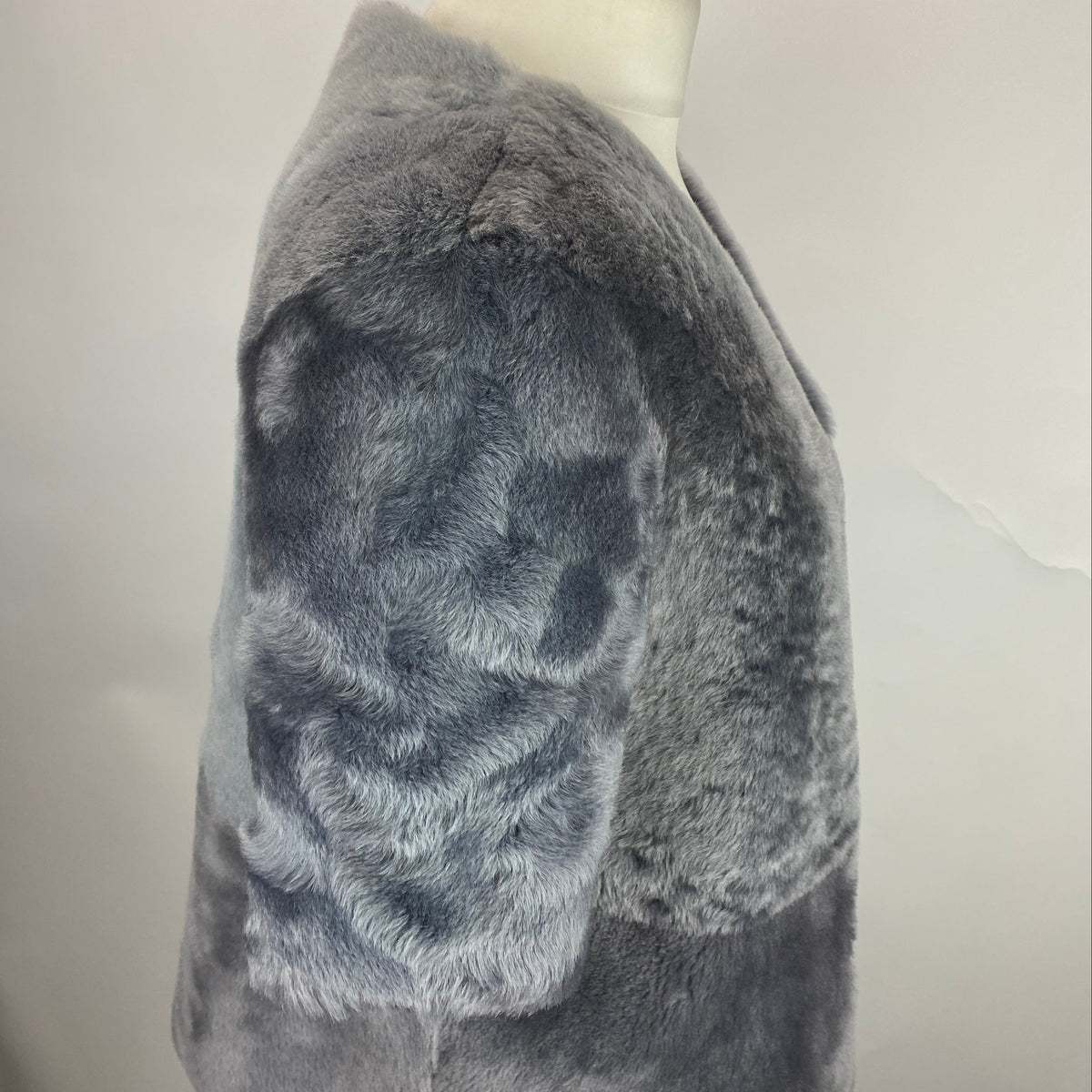 Stoned & Waisted £699 Reversible Shearling Crop Jacket S