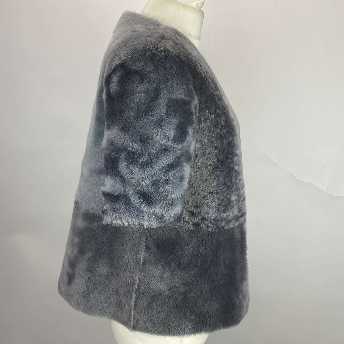 Stoned & Waisted £699 Reversible Shearling Crop Jacket S