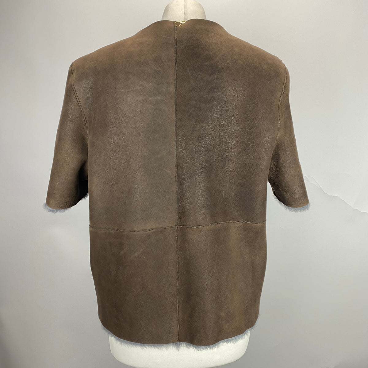 Stoned & Waisted £699 Reversible Shearling Crop Jacket S