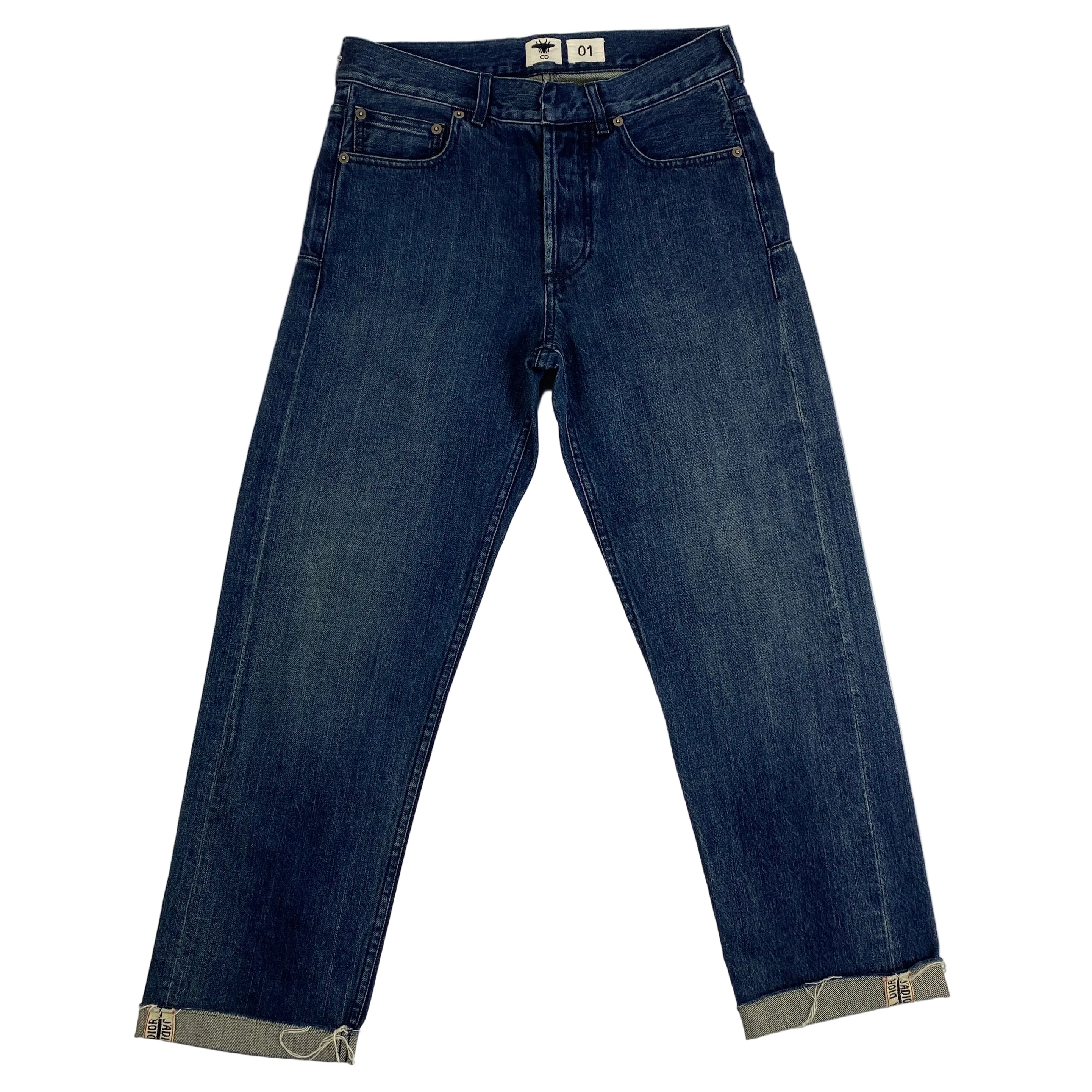 Christian Dior New £1150 Crop Boyfriend 01 Jeans XXS