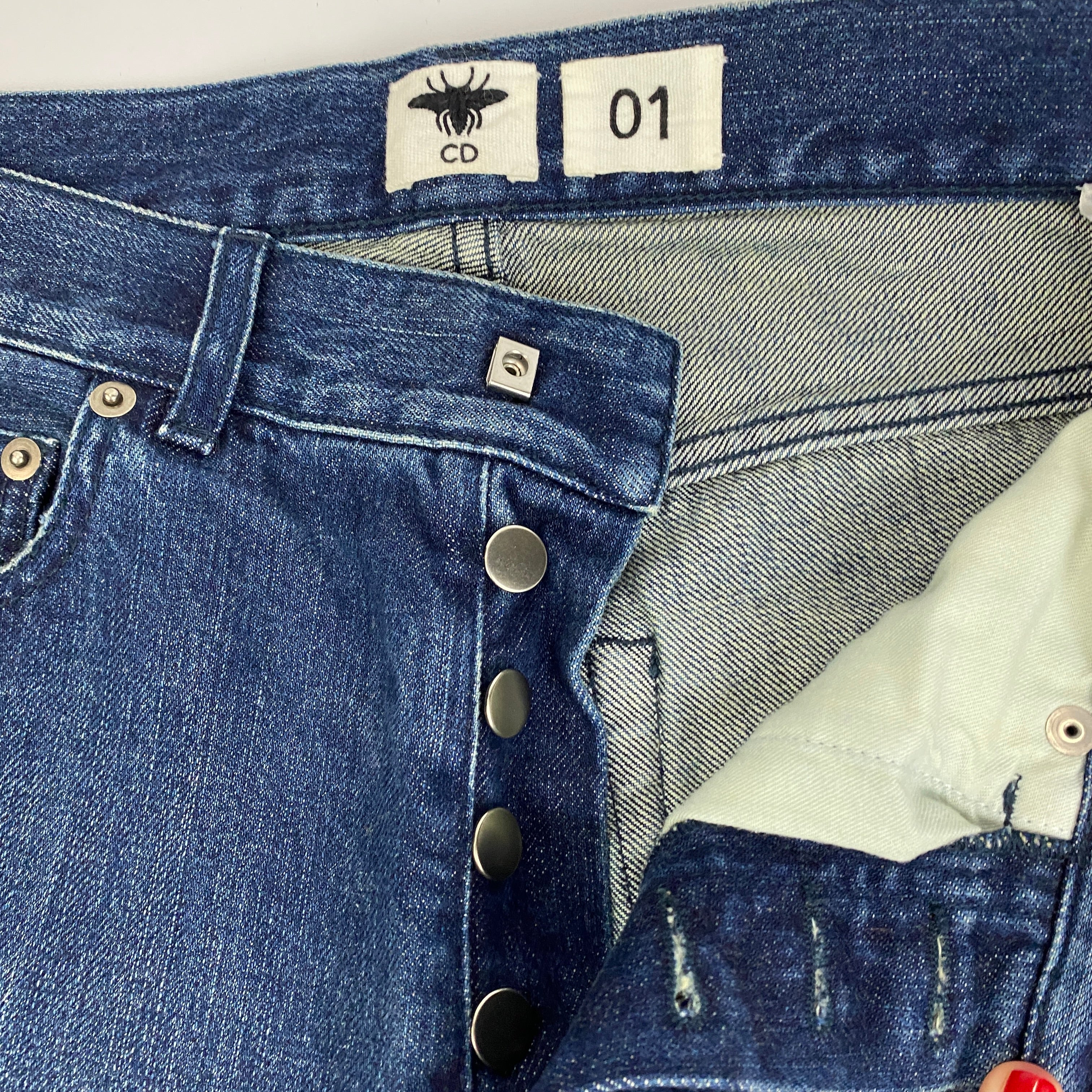 Christian Dior New £1150 Crop Boyfriend 01 Jeans XXS