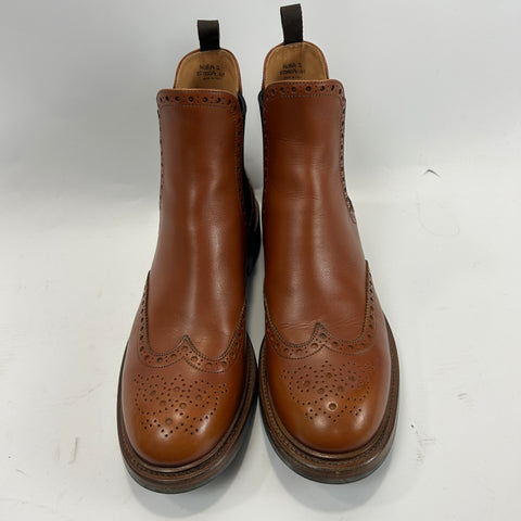 Church's New £975 Tan Leather Brogue Ankle Boots 41