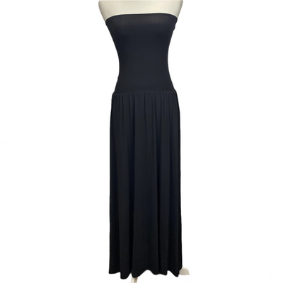 Eres £370 Black Oda Strapless Midi Dress S/M